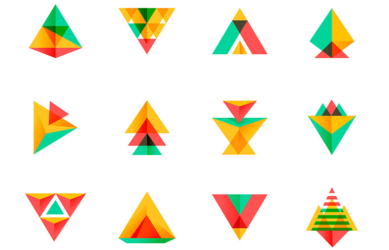 logos triangulares